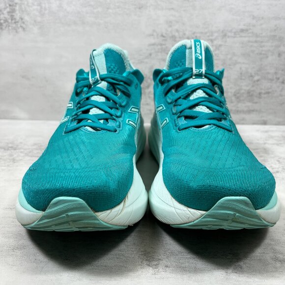 Asics Gel Nimbus 27 Running Shoes - Women's Size 8.5 - Green - Picture 3 of 9